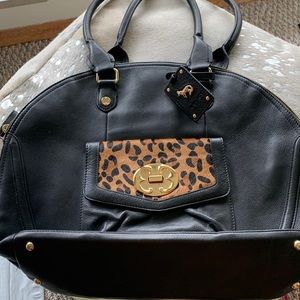 Emma Fox black leather hand bag